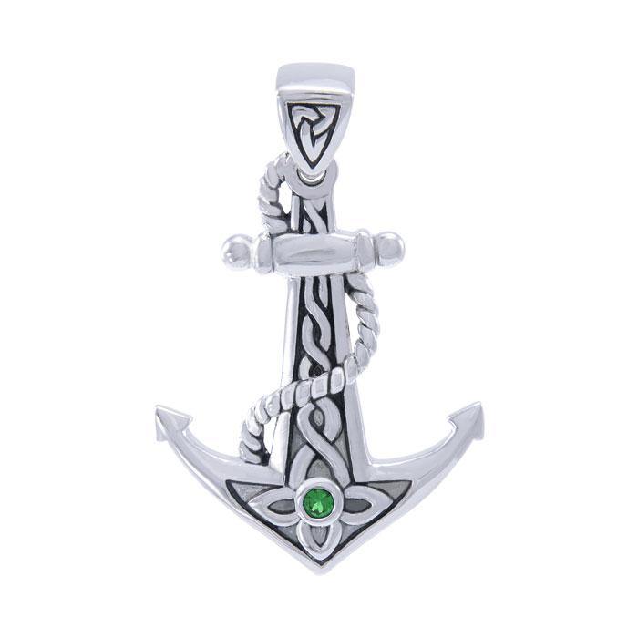 Celtic Anchor Gemstone Pendant TPD4366 | Pendant | Wiccan Center