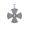 Brigid Ashwood Templar Celtic Cross Sterling Silver Pendant TPD458