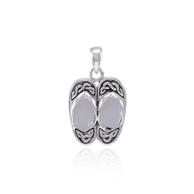 Celtic Knot Sandals Sterling Silver Pendant TPD4621