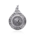 Celtic Wolf Medallion Pendant TPD4629