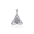 Celtic Double Trinity Knot Sterling Silver Pendant TPD4633