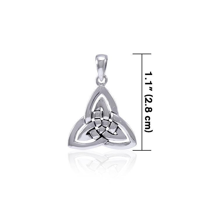 Celtic Double Trinity Knot Sterling Silver Pendant TPD4633