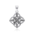 Celtic Trinity Quaternary Knot Sterling Silver Pendant TPD4636