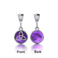 Celtic Triquetra Knot Silver Flip Pendant TPD474
