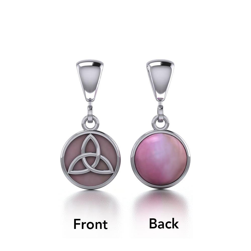 Celtic Triquetra Knot Silver Flip Pendant TPD474