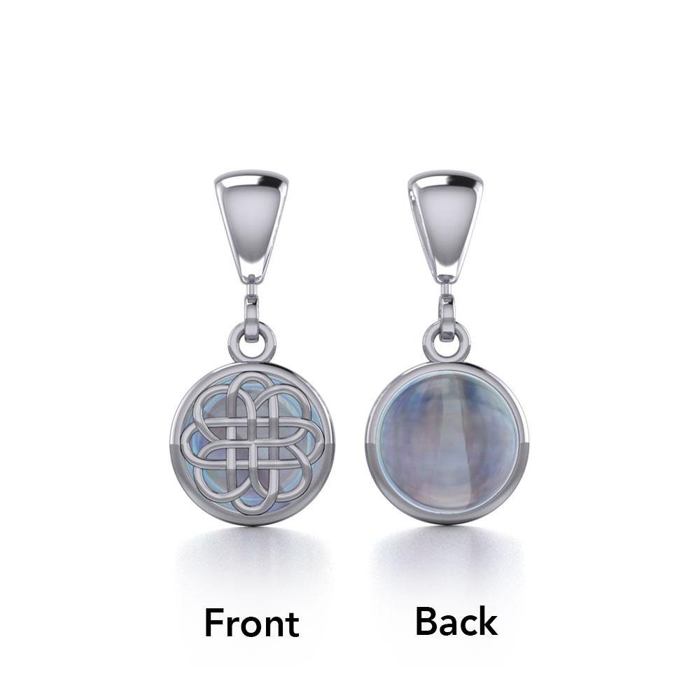 Reversible Celtic Knotwork Sterling Silver Pendant TPD475