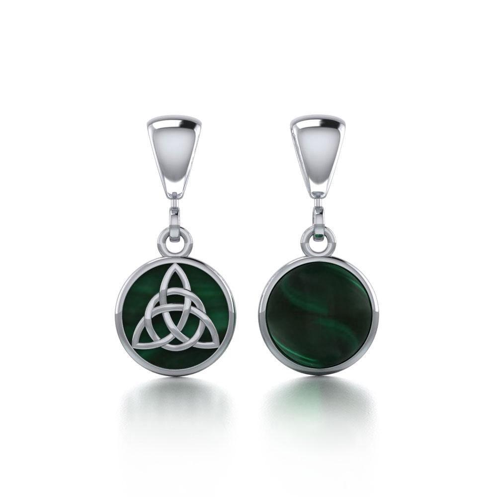 Celtic Triquetra Knot Sterling Silver Flip Pendant TPD476