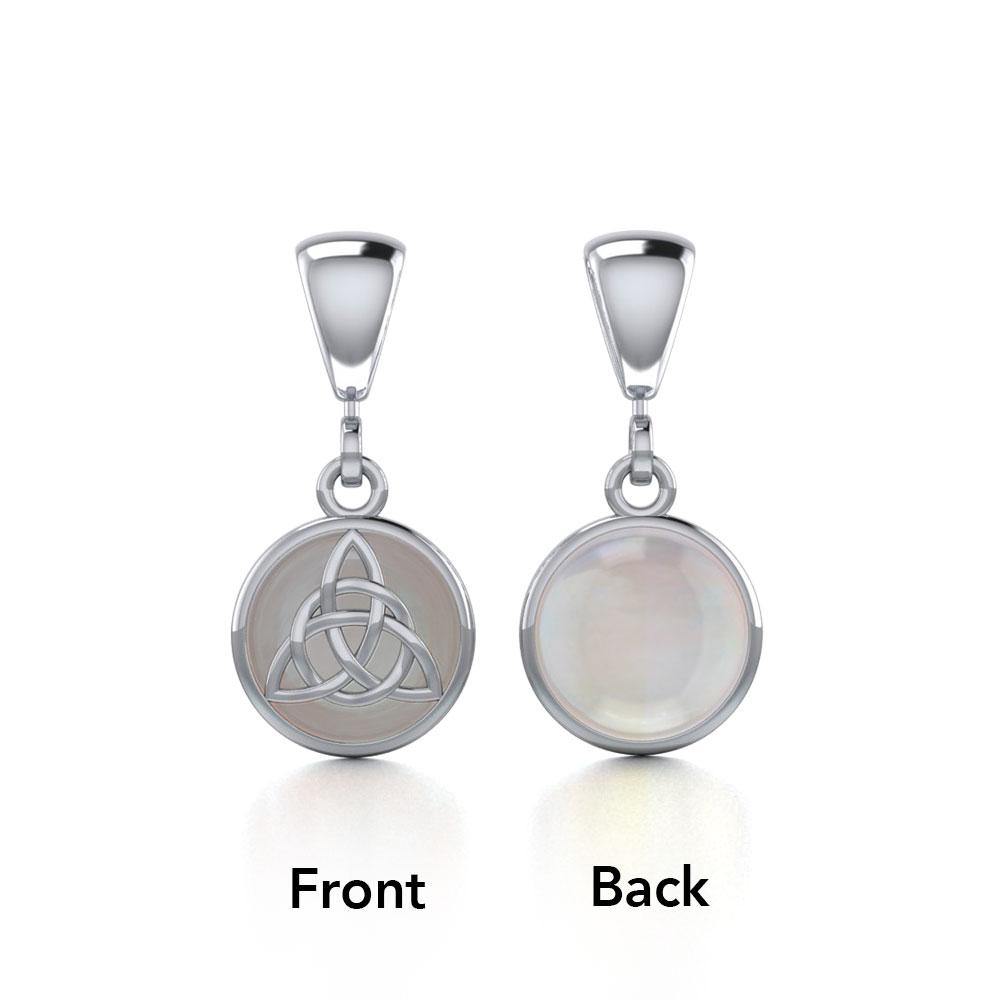 Celtic Triquetra Knot Sterling Silver Flip Pendant TPD476