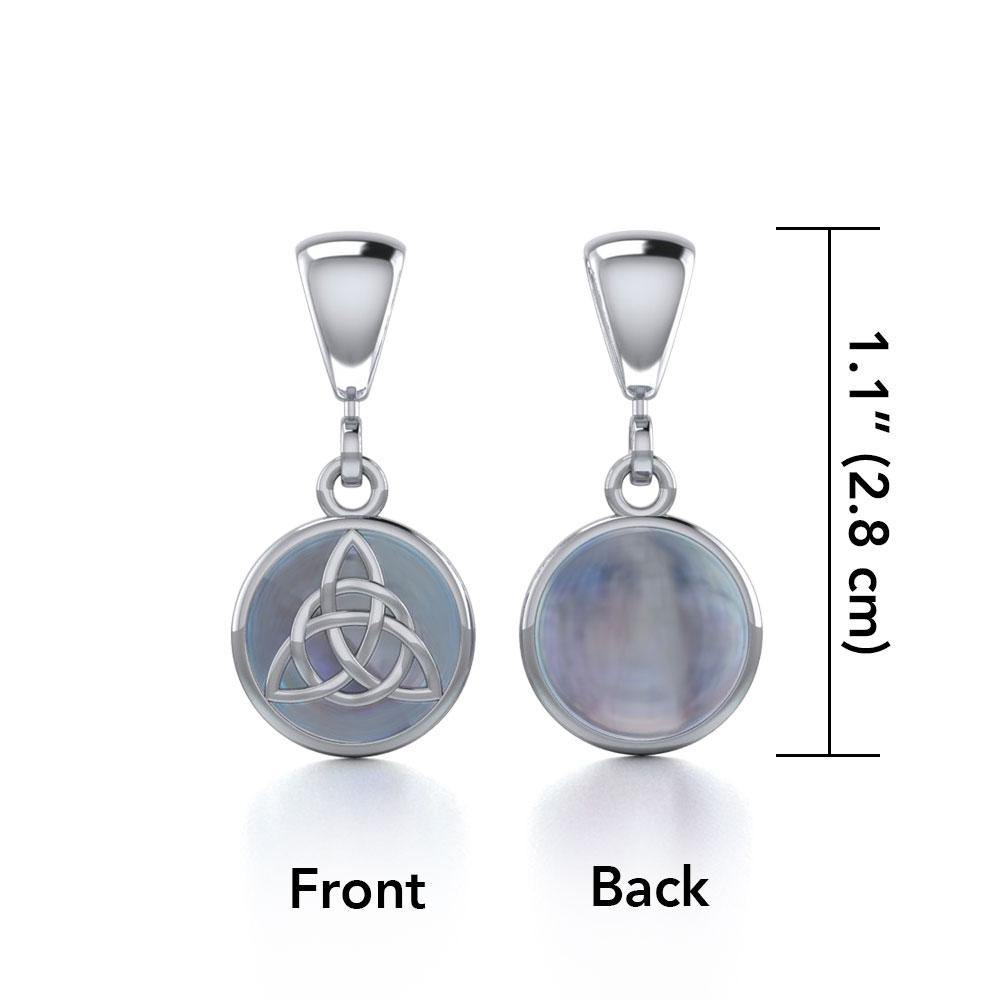 Celtic Triquetra Knot Sterling Silver Flip Pendant TPD476