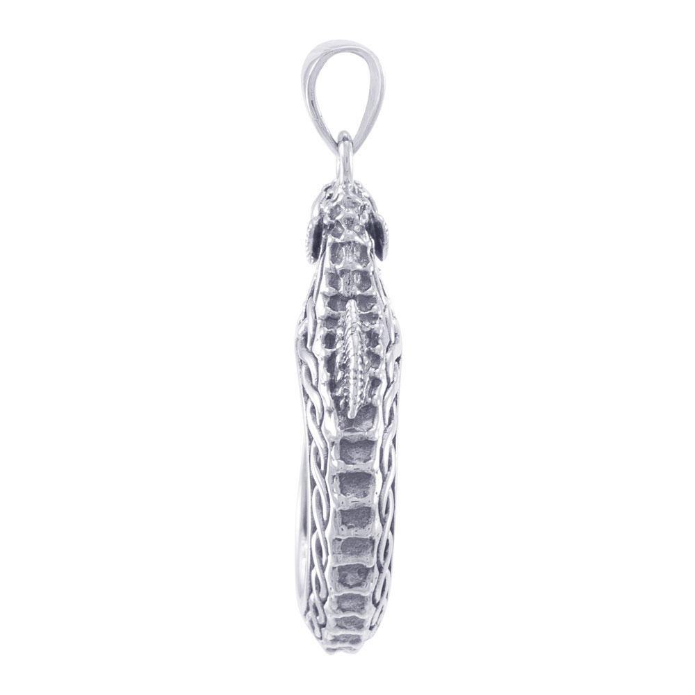 Celtic Accent Seahorse Sterling Silver Pendant TPD4841