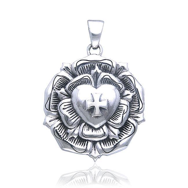 Brigid Ashwood The Rose Celtic Cross Sterling Silver Pendant TPD485