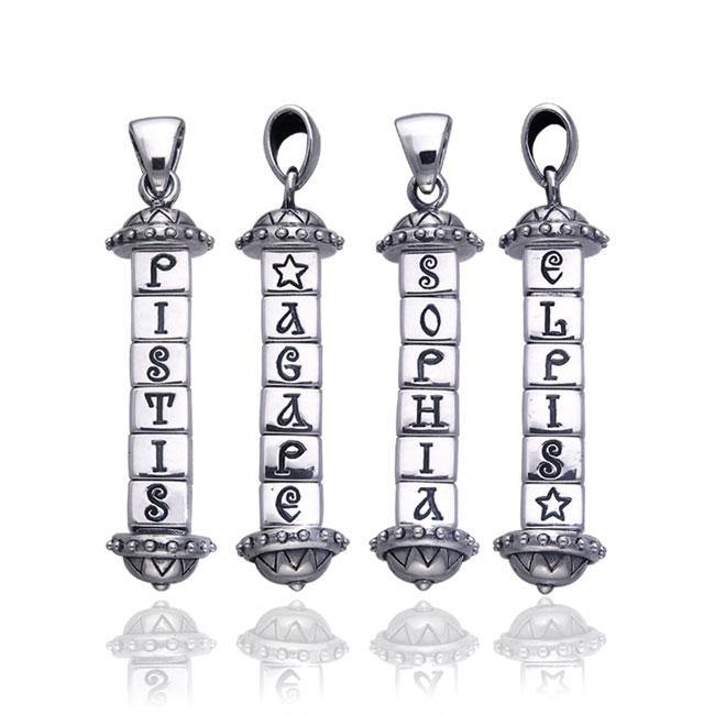 Brigid Ashwood - Secret Cylinder Silver Celtic Pendant TPD486