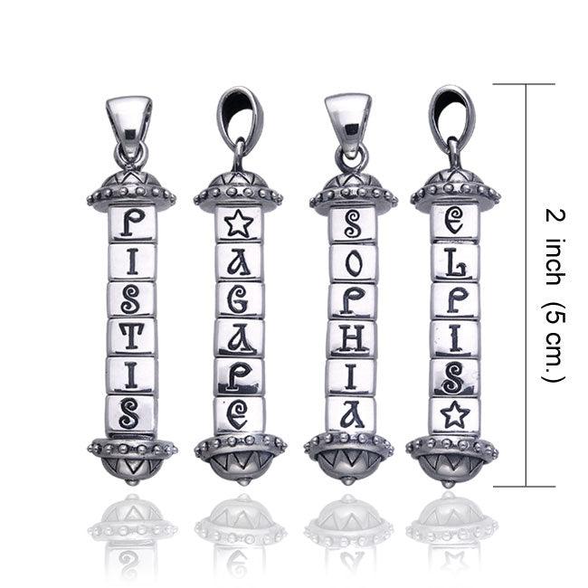 Brigid Ashwood - Secret Cylinder Silver Celtic Pendant TPD486