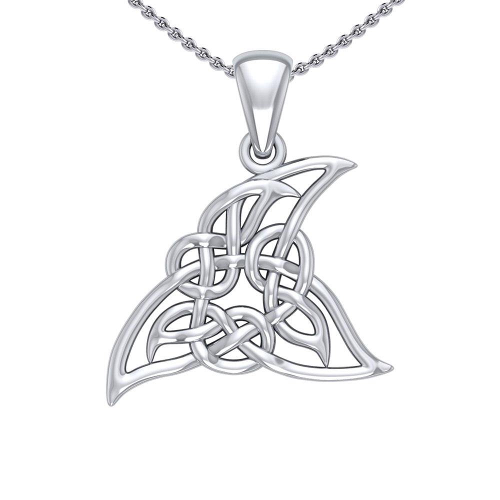Celtic Shark Fin Silver Pendant TPD5167