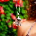 Jellyfish with Celtic Tail Silver Pendant TPD5206