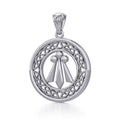 Awen The Three Rays of Light with Celtic Sterling Silver Pendant TPD5305