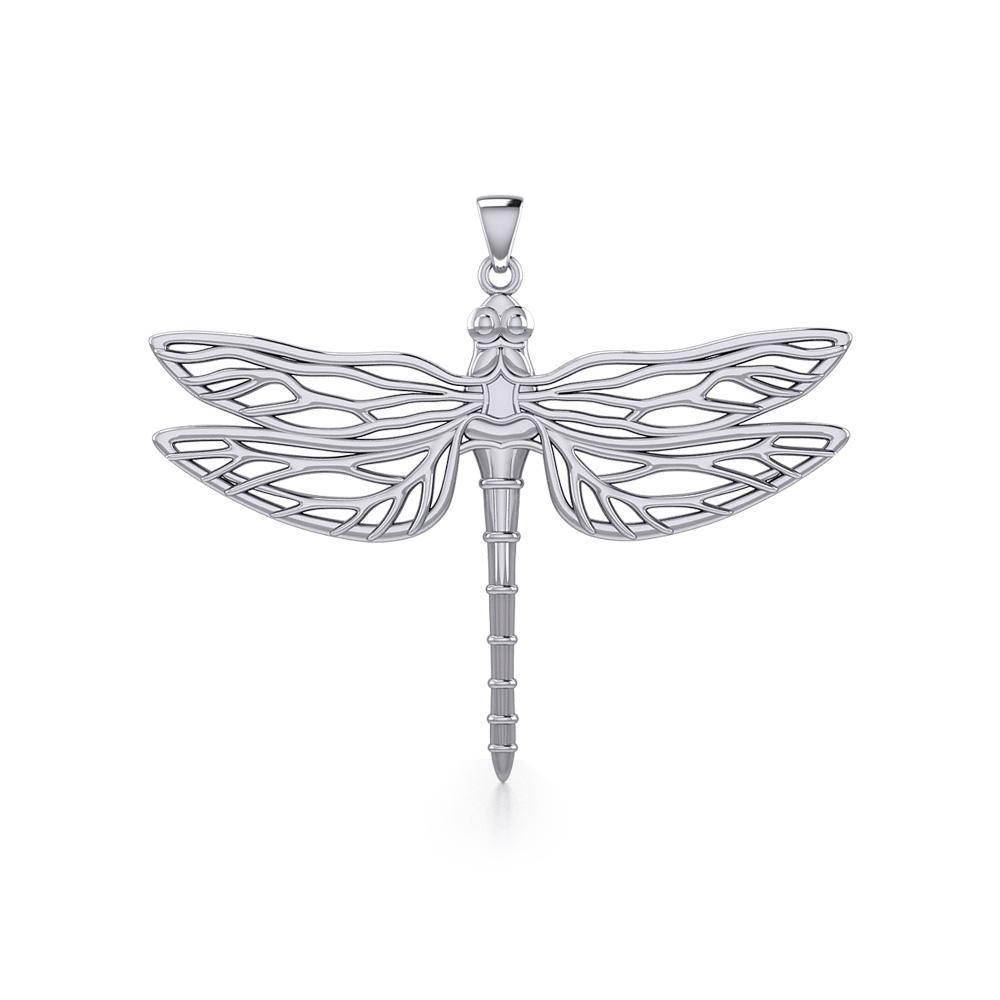 Break Away with the Dragonfly Silver Pendant TPD5383