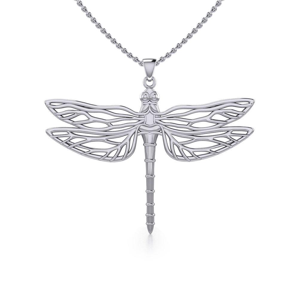 Break Away with the Dragonfly Silver Pendant TPD5383