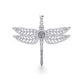 The Celtic Dragonfly with Triskele Sterling Silver Pendant TPD5385