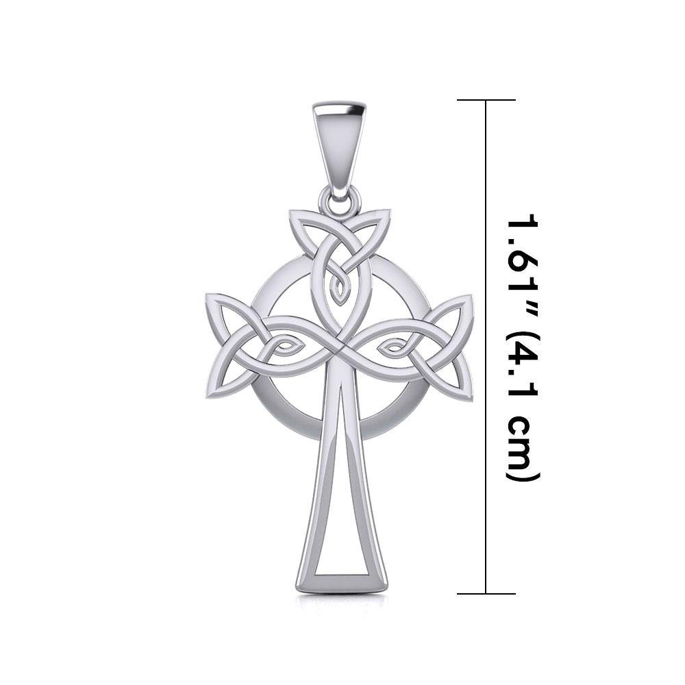 Sterling Silver Celtic Cross Pendant TPD5638