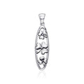 Celtic Shamrock Sterling Silver Pendant TPD565