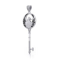 Phoenix Spiritual Enchantment Key Silver Pendant TPD5685