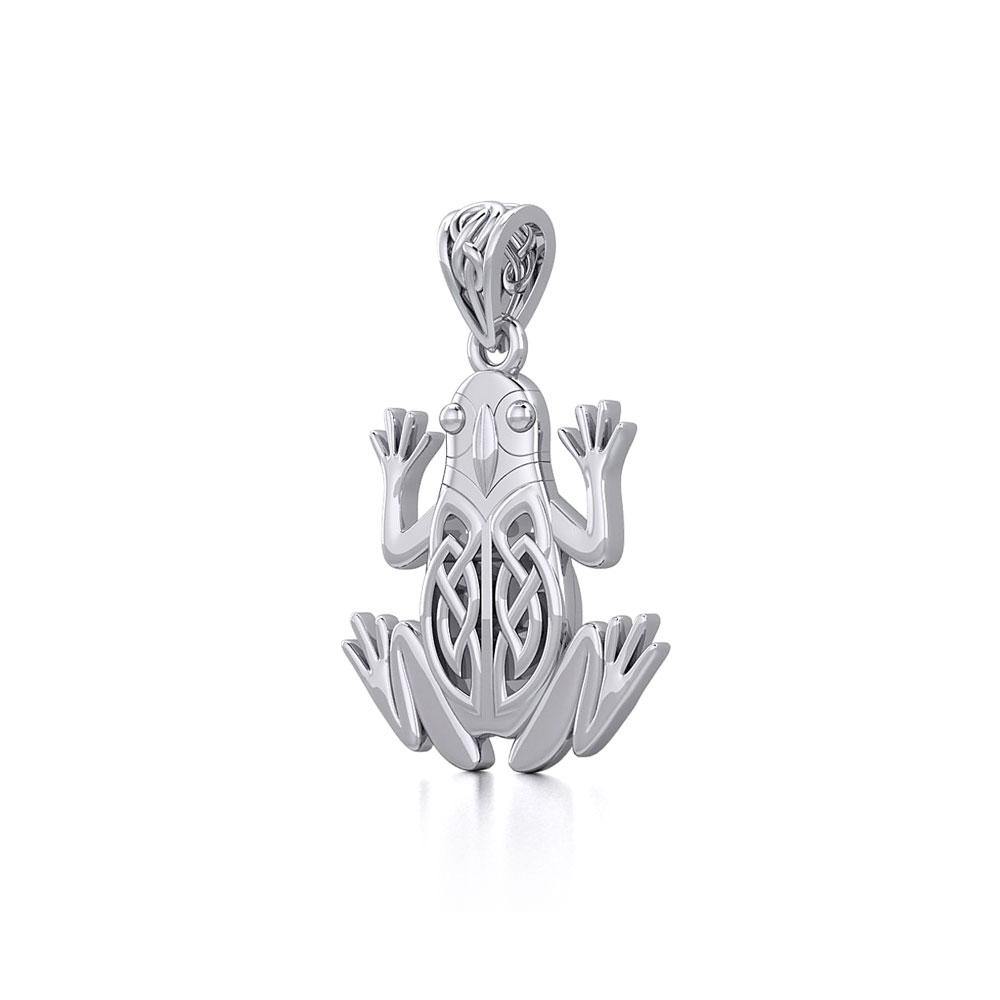 Celtic Frog Silver Pendant TPD5691