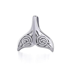 Celtic Spiral Whale Tail Silver Pendant TPD5704 | Pendant | Wiccan Center