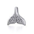 Celtic Knotwork Whale Tail Silver Pendant TPD5705