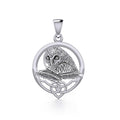 Celtic Owl Silver Pendant TPD5718