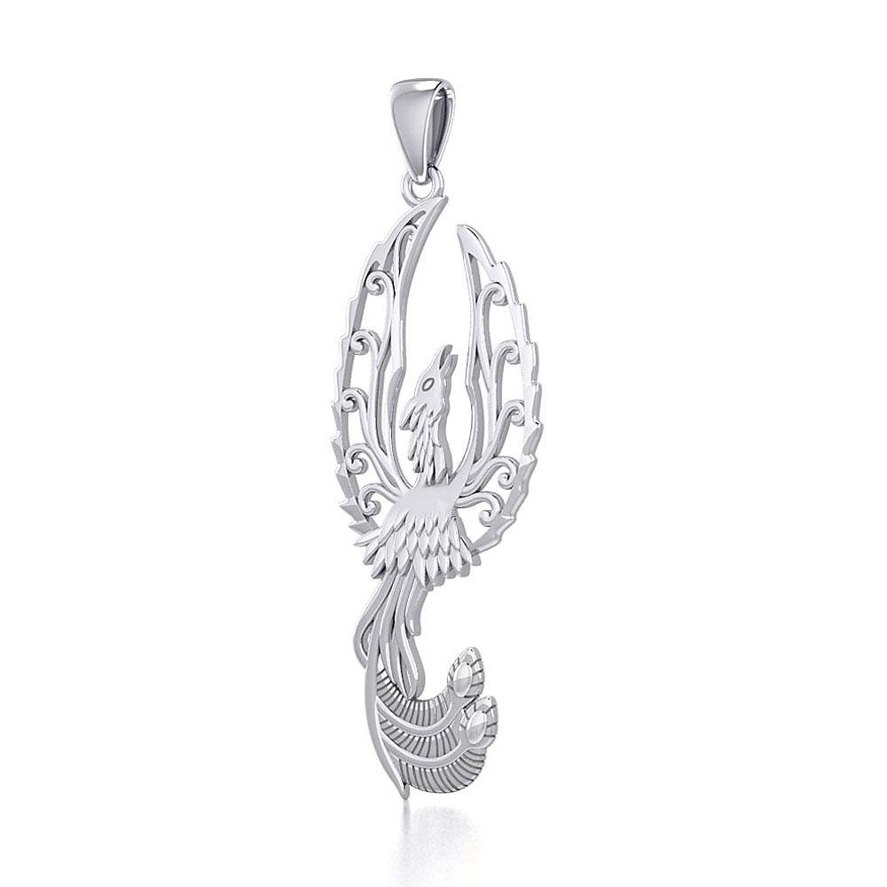 Mythical Phoenix Sterling Silver Pendant TPD5723