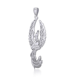 Mythical Celtic Phoenix Sterking Silver Pendant TPD5724 | Pendant | Wiccan Center