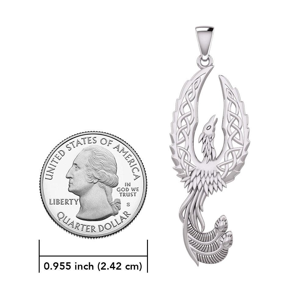 Mythical Celtic Phoenix Sterking Silver Pendant TPD5724