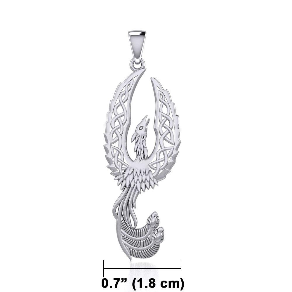 Mythical Celtic Phoenix Sterking Silver Pendant TPD5724