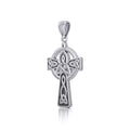 Celtic Cross with Trinity Knot Silver Pendant TPD5809