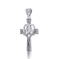 Celtic Cross with Trinity Heart Silver Pendant TPD5810