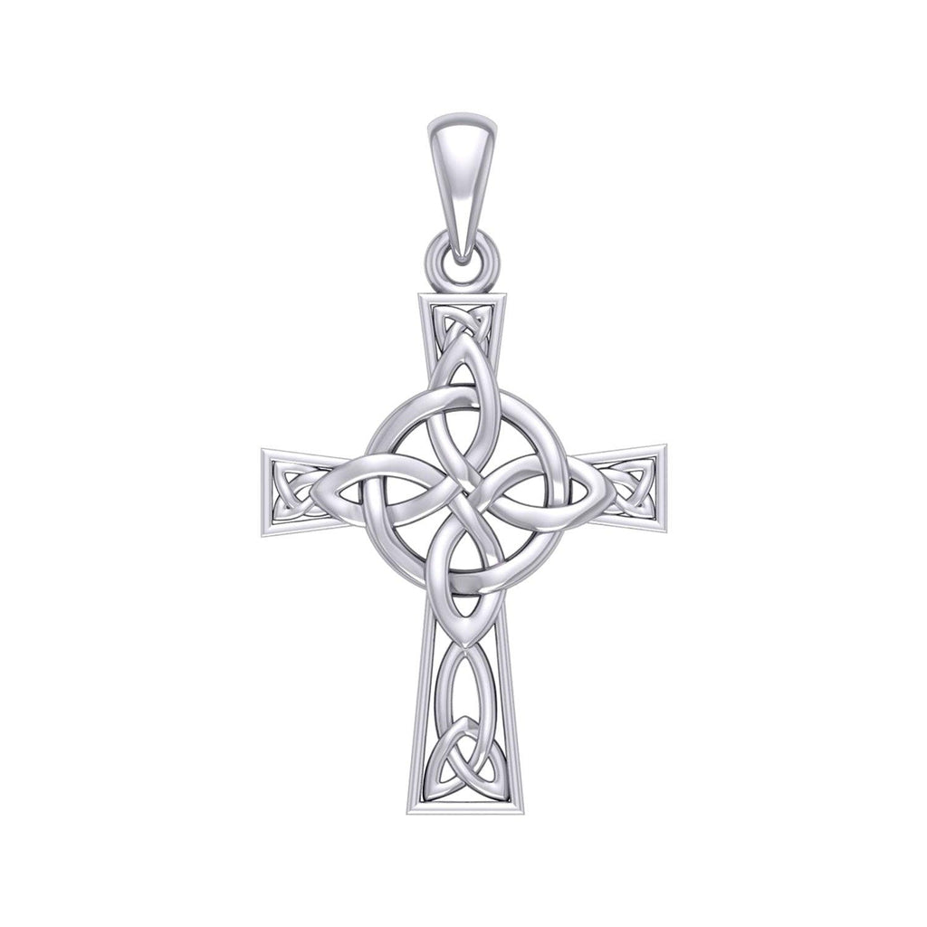 The Celtic Four Point Knot Cross Sterling Silver Pendant TPD5877