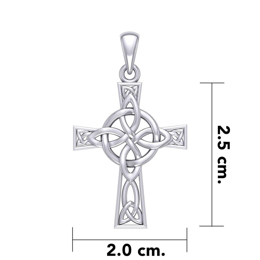 The Celtic Four Point Knot Cross Sterling Silver Pendant TPD5877