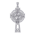 Saint Brigids Celtic Cross Silver Pendant TPD5881