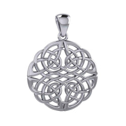 Large Celtic Knots Silver Pendant TPD5983 | Pendant | Wiccan Center