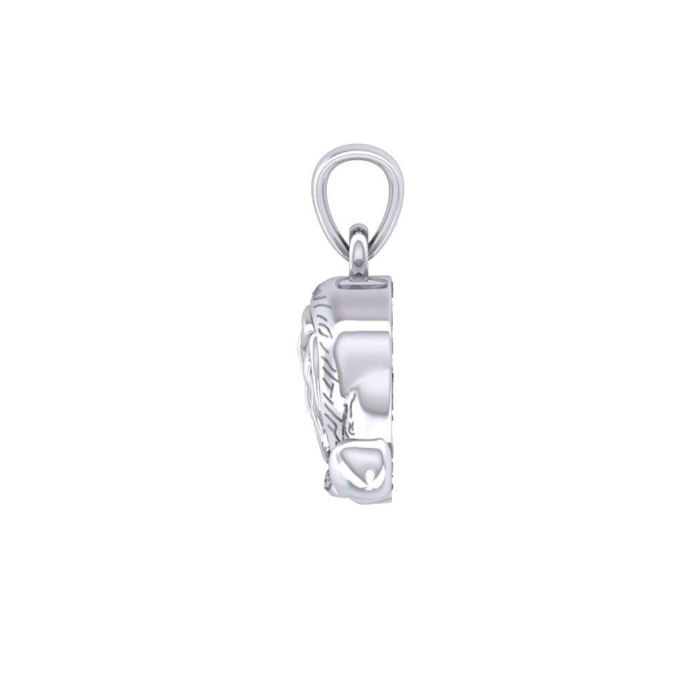 Celtic Spirit of The Arctic Polar Bear Silver Pendant TPD6017