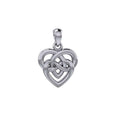 Celtic Infinity Knotwork Heart Silver Pendant TPD6020
