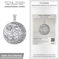 The Tree of Life on Celtic Crescent Moon Sterling Silver Pendant TPD6053