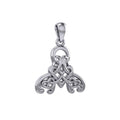 Celtic Octopus with Triple Heart Silver Pendant TPD6092