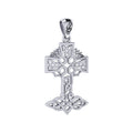 Celtic Tree of Life Irish Cross Sterling Silver Pendant TPD6123