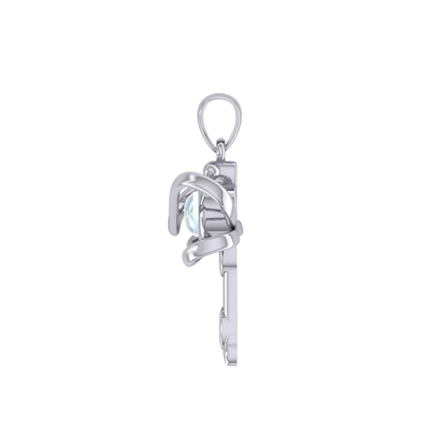 Ethereal Dragonfly Sterling Silver Pendant with Spiritual Gemstone by Peter Stone Jewelry - Divine Insect Symbolism for Spiritual Connection TPD6211