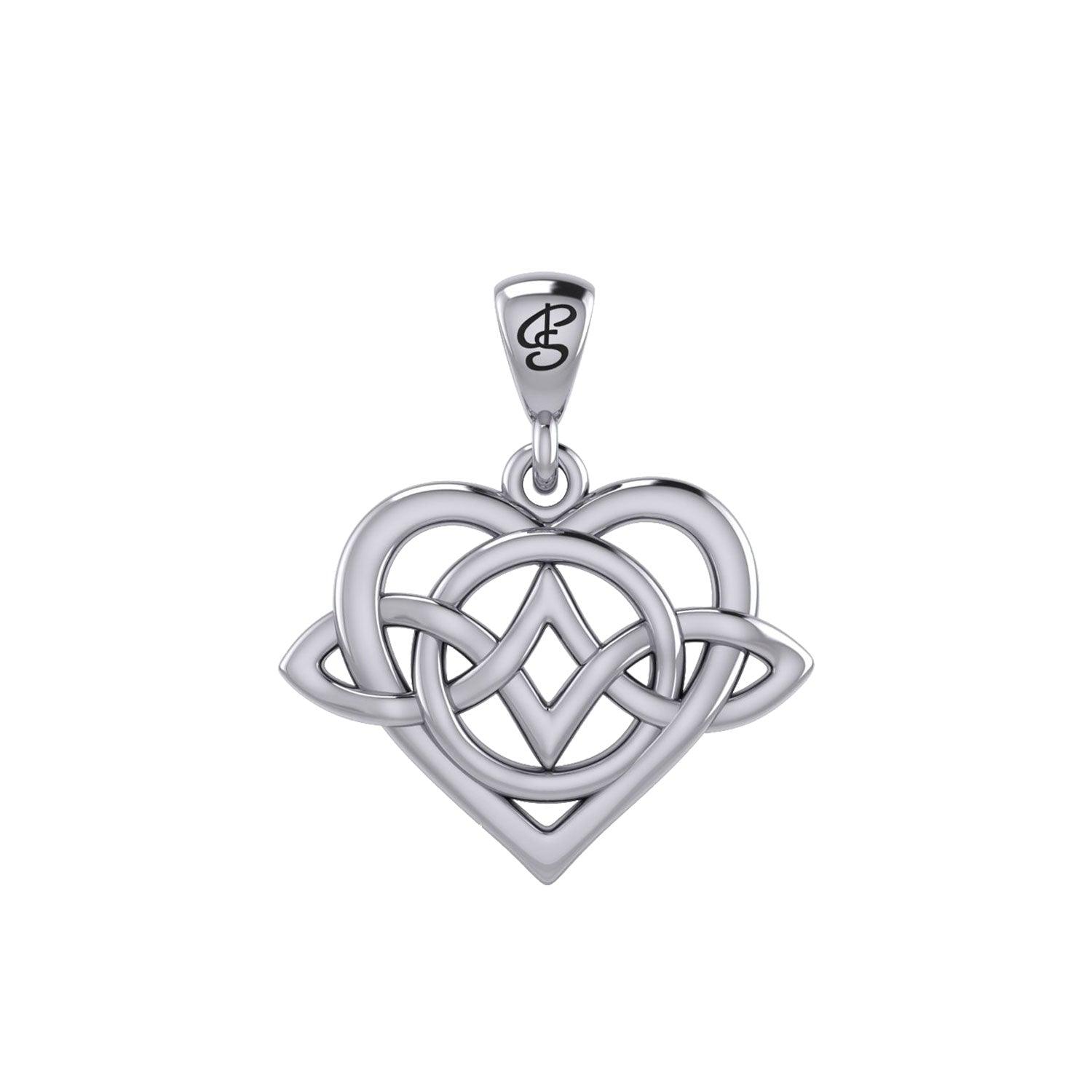 Celtic Symbol of everlasting love Eternal Love Sterling Silver Pendant – Timeless Symbol of Love and Devotion by Peter Stone Jewelry TPD6214