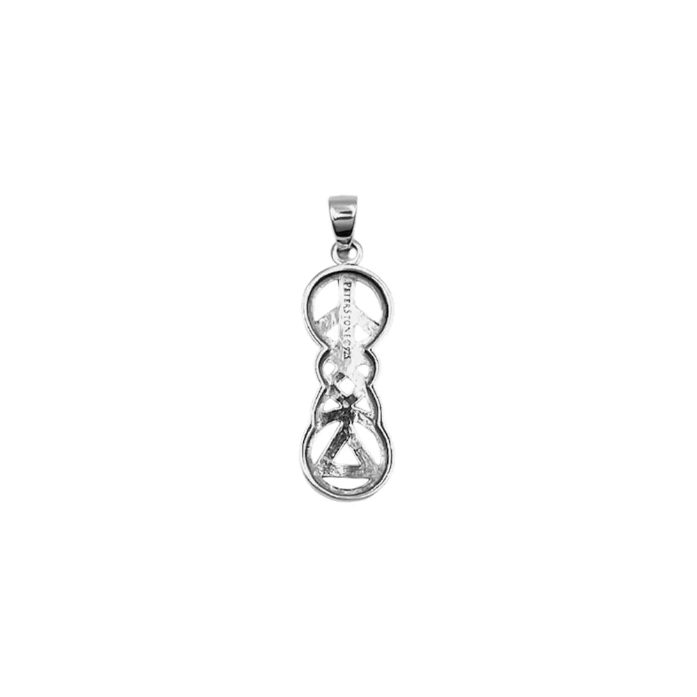 Peace Celtic Heart And Recovery Sterling Silver Pendant Necklace Inspirational Jewelry TPD7009