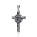 Celtic Knotwork Triskele Cross Sterling Silver Pendant TPD705