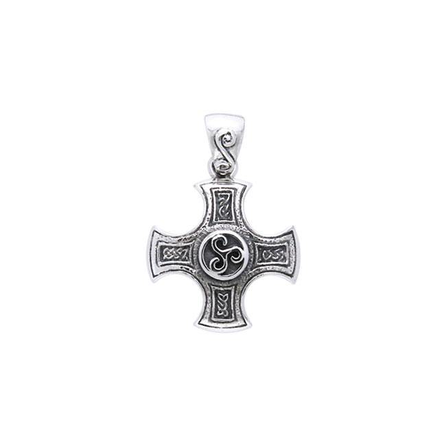 Celtic Cross of Harmony Silver Pendant TPD961